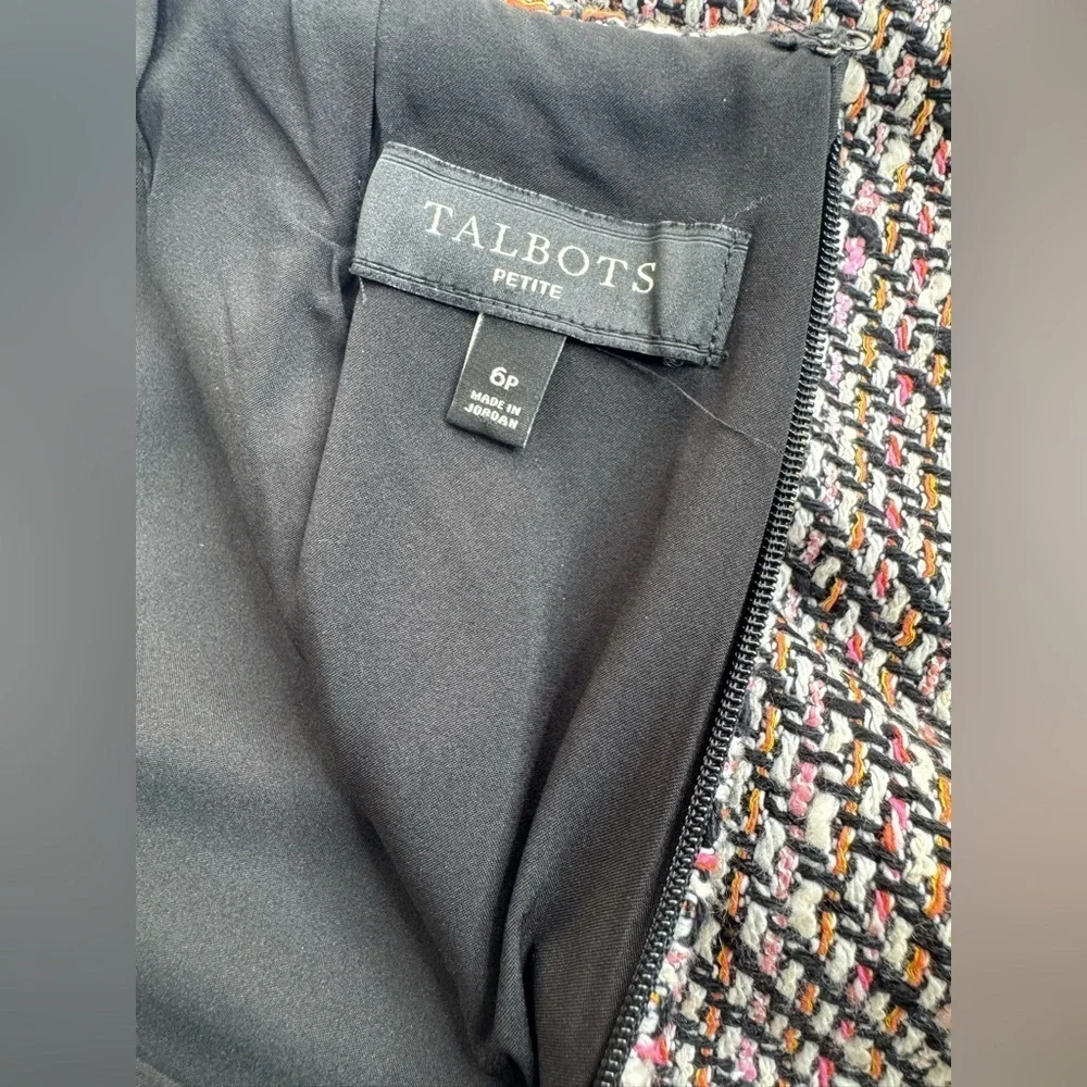 Talbots Tweed Ombre Knit Lined Pencil Skirt Womens Size 6P